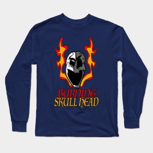 Burning Skull Head Long Sleeve T-Shirt